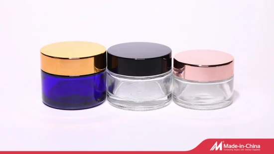 20% de descuento en envases al por mayor Frasco de vidrio cosmético transparente 20g 30g 50g 100g para crema o perfume