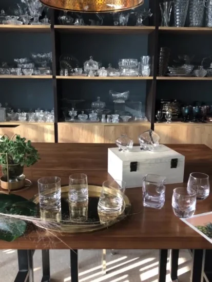 Cristalería decorativa de cristal redondeado de base pesada Vaso de whisky