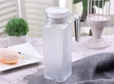 Jarra de vidrio de borosilicato resistente al calor para té de agua